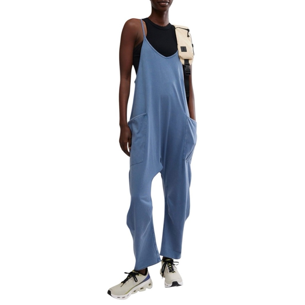 NWT Free People Movement- Hot Shot Onesie- Skyline (Misty Blue)- Size Medium